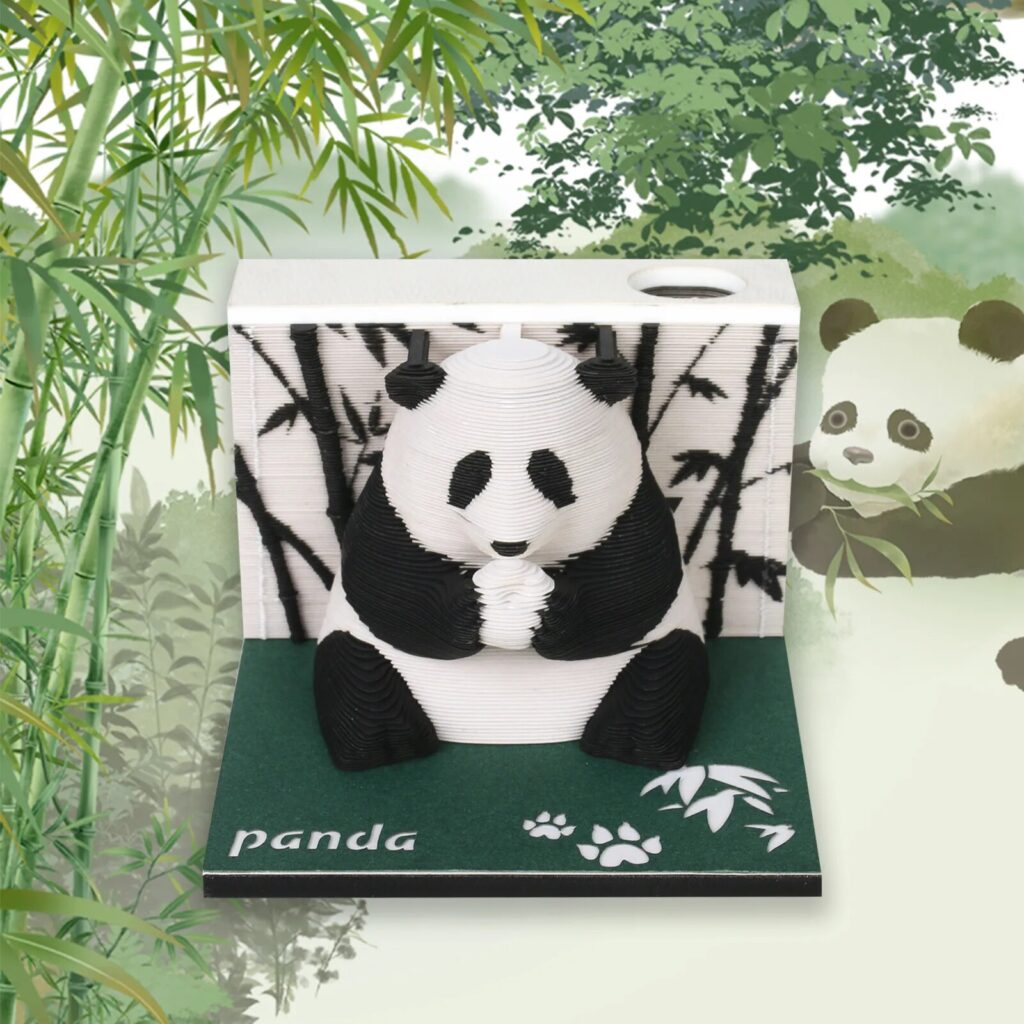 Panda Omoshiroi Block 3D Memo Pads