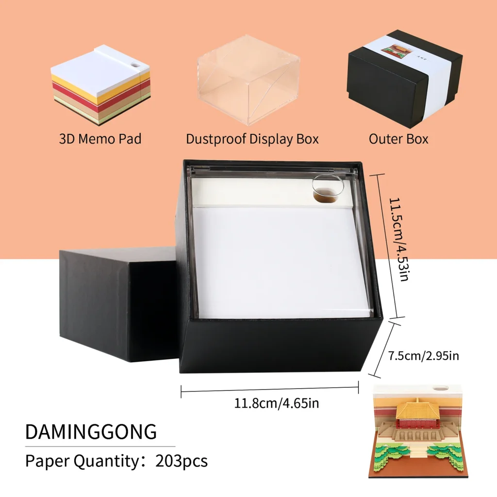 Chinese Palace Omoshiroi Block 3D Memo Pads - Image 11