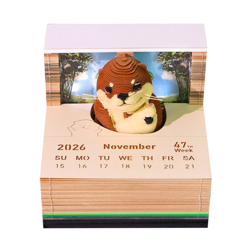 2026 Omoshiroi 3D Paper Carving Desk Calendar - Image 16