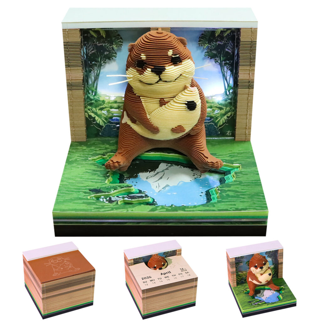 2026 Omoshiroi 3D Paper Carving Desk Calendar - Image 3