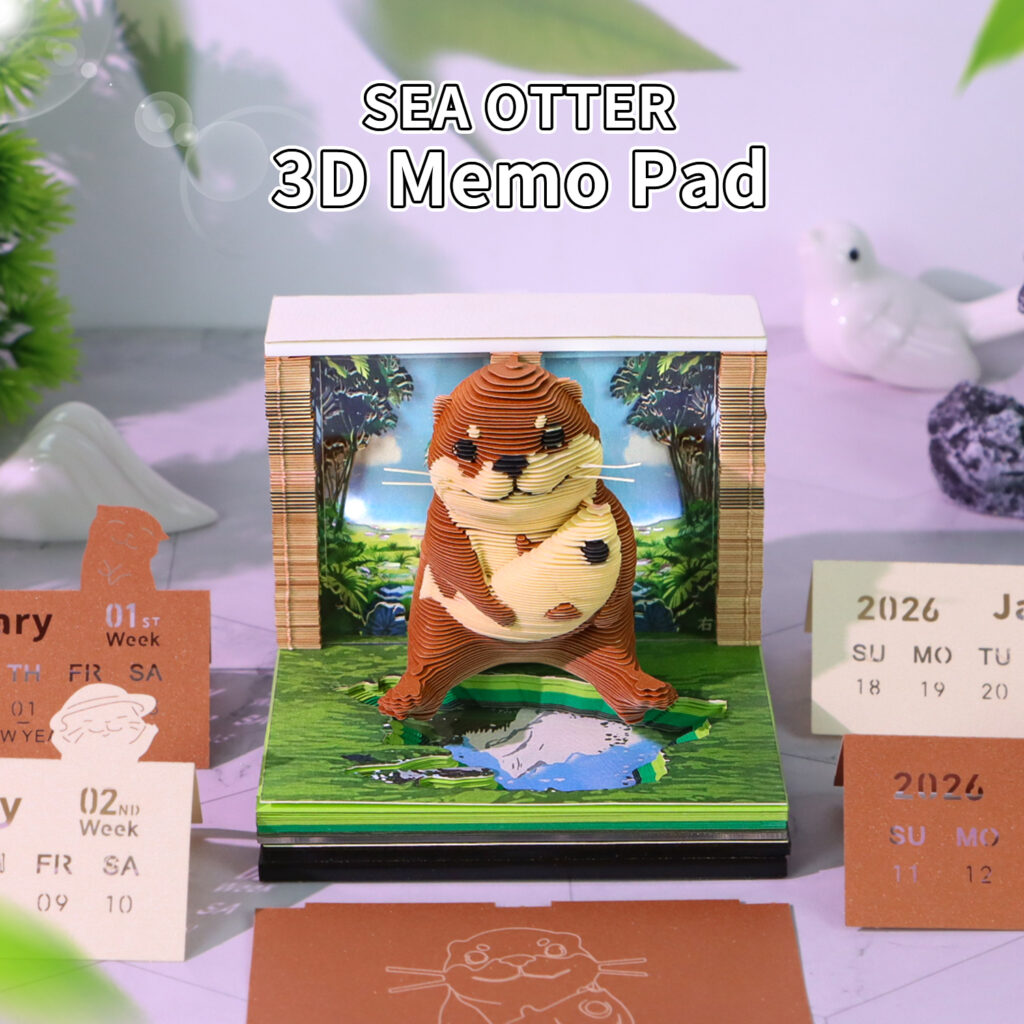 2026 Omoshiroi 3D Paper Carving Desk Calendar - Image 4