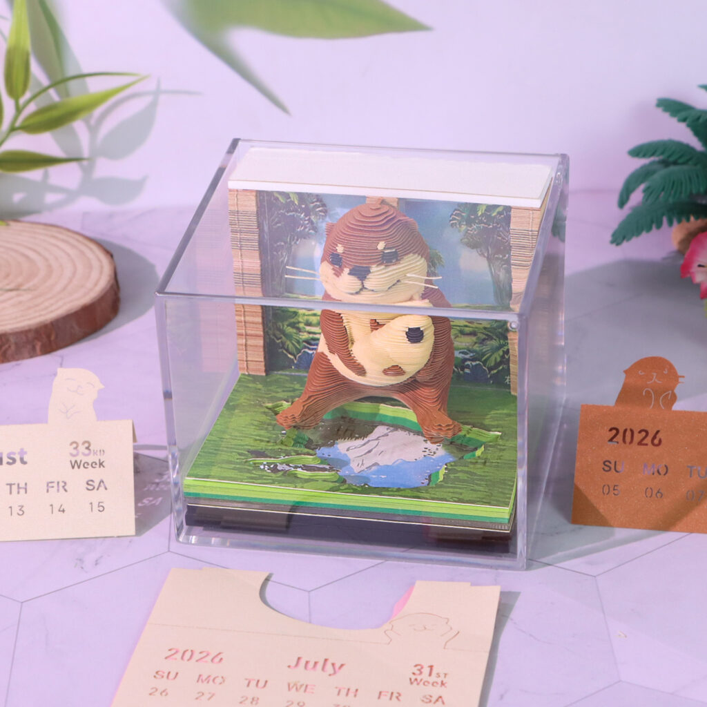 2026 Omoshiroi 3D Paper Carving Desk Calendar - Image 7
