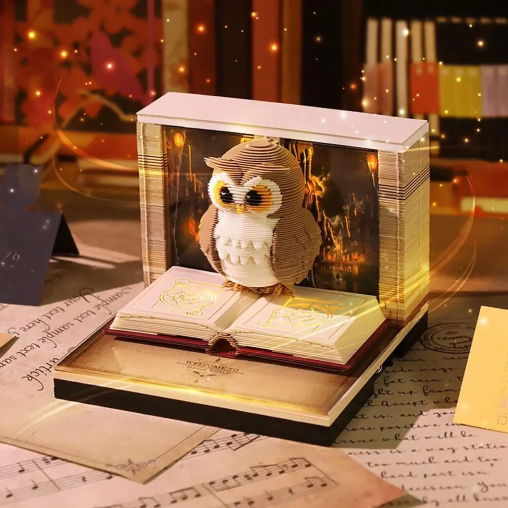2026 Owl Timepiece 3D Omoshiroi Calendar - Image 3